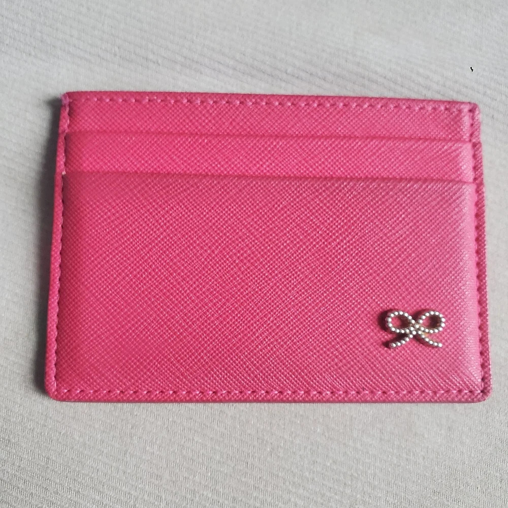 Pink credit card holder